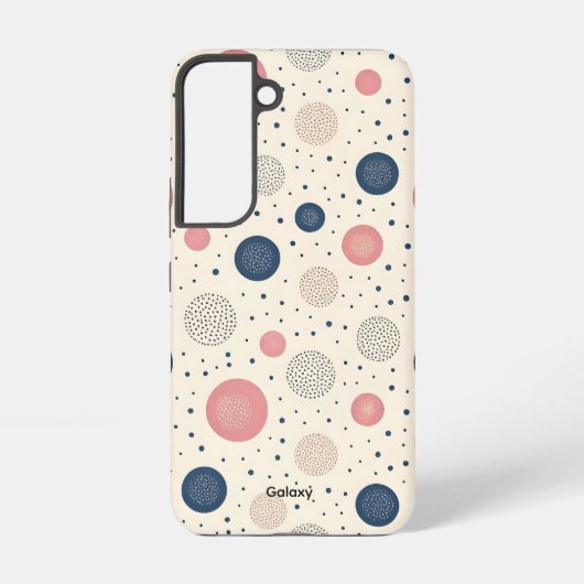 Retro Pop Dots Samsung Galaxy S22 Fall Hülle (Rückseite)