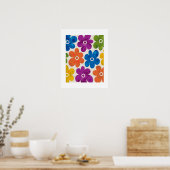 Retro Pop floraler Art Poster (Küche)