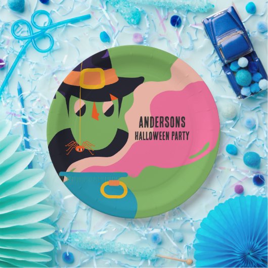 Retro-Pop Halloween Vintages KostümParty Pappteller (Party)