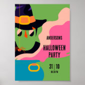 Retro-Pop Halloween Vintages KostümParty Poster (Vorne)