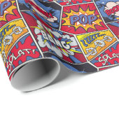 Retro Pop Kunst, Comic Schreien Muster. Geschenkpapier (Rolleneckpunkt)