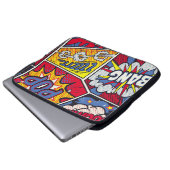 Retro Pop Kunst, Comic Schreien Muster. Laptopschutzhülle (Vorne Knopf)