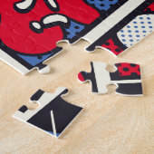 Retro Pop Kunst, Comic Schreien Muster. Puzzle (Seite)