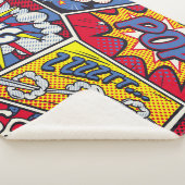 Retro Pop Kunst, Comic Schreien Muster. Sherpadecke (3/4)