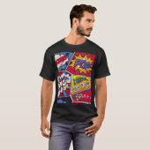 Retro Pop Kunst, Comic Schreien Muster. T-Shirt (Vorne ganz)