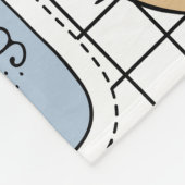 Retro Pop Kunst, Dichtung und Musik Abzeichen Coll Fleecedecke (Ecke)