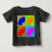 Retro Pop Kunst, Dichtung und Musik Baby T-shirt (Vorderseite)