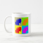 Retro Pop Kunst, Dichtung und Musik Kaffeetasse (Links)