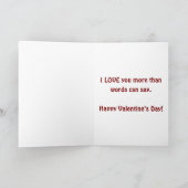 Retro-Pop-Liebe Feiertagskarte (Innenseite)