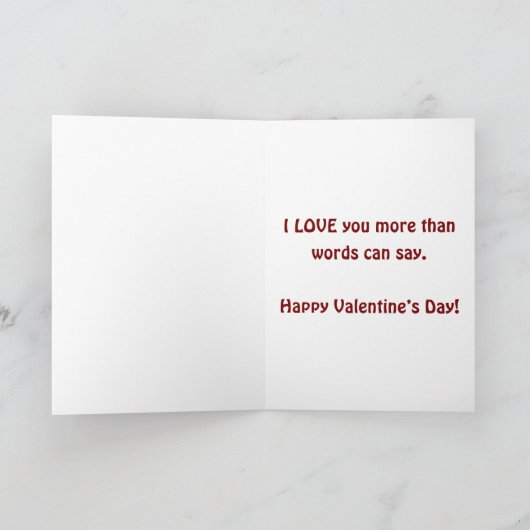 Retro-Pop-Liebe Feiertagskarte (Innenseite)