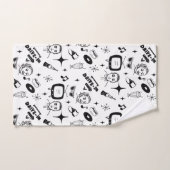 Retro Pop Nostalgische Grafik im Stil der 50er Jah Handtuch (Handtuch)