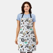 Retro Pop Nostalgische Grafik im Stil der 50er Jah Schürze (Getragen)