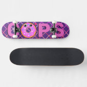 Retro Pop Polizist Liebe Skateboard (Horizontal)
