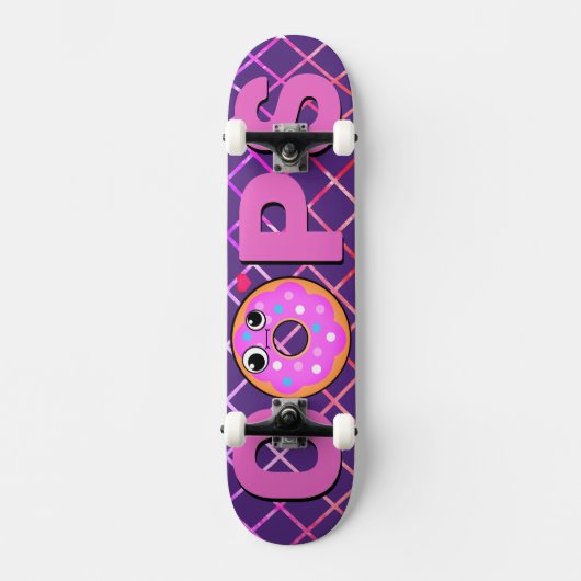 Retro Pop Polizist Liebe Skateboard (Vorderseite)