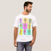 Retro-Pop Robot v1 T-Shirt (Vorne ganz)