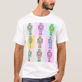 Retro Pop Robot v2 T-Shirt (Vorderseite)