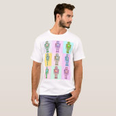 Retro Pop Robot v2 T-Shirt (Vorne ganz)
