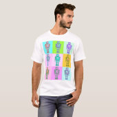 Retro Pop Robot v3 T-Shirt (Vorne ganz)