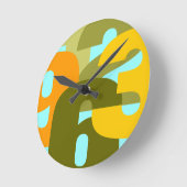 Retro-Pop Runde Wanduhr (Winkel)