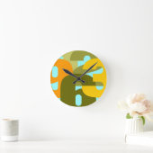 Retro-Pop Runde Wanduhr (Zuhause)