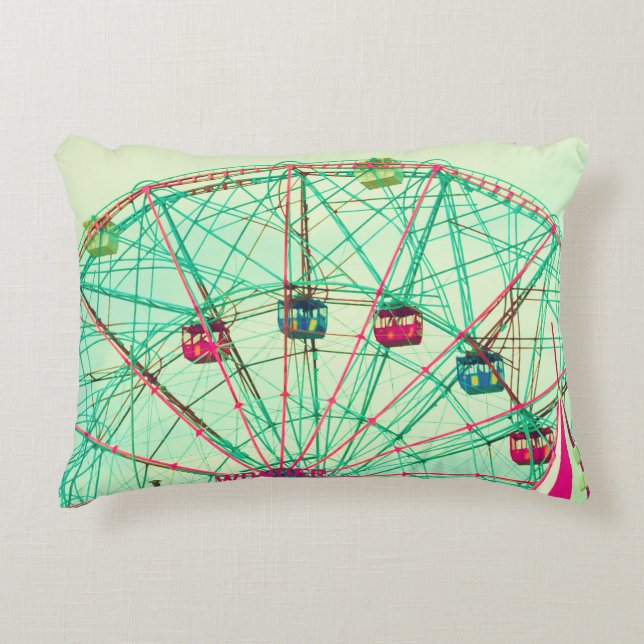 Retro Pop Sommerfest Dekokissen (Vorderseite)