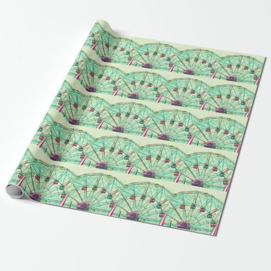 Retro Pop Sommerfest Geschenkpapier (Ungerollt)