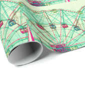 Retro Pop Sommerfest Geschenkpapier (Rolleneckpunkt)