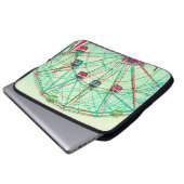 Retro Pop Sommerfest Laptopschutzhülle (Vorne Knopf)