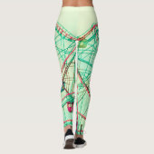 Retro Pop Sommerfest Leggings (Rückseite)