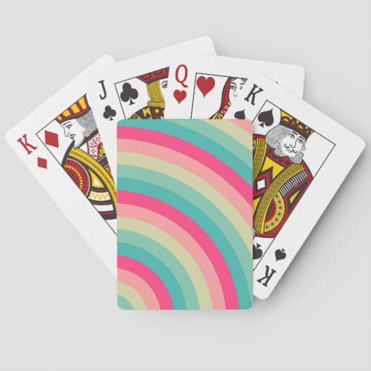 Retro-Pop-Strahlung Spielkarten (Rückseite)