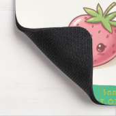 Retro Pop Strawberry Charm - Harajuku Kawaii Style Mousepad (Ecke)