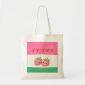 Retro Pop Strawberry Charm - Harajuku Kawaii Style Tragetasche (Vorne)