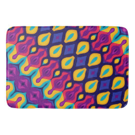 Retro Pop Teardrops Bold Badematte