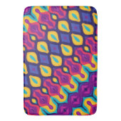 Retro Pop Teardrops Bold Badematte (Vorderseite Vertikal)