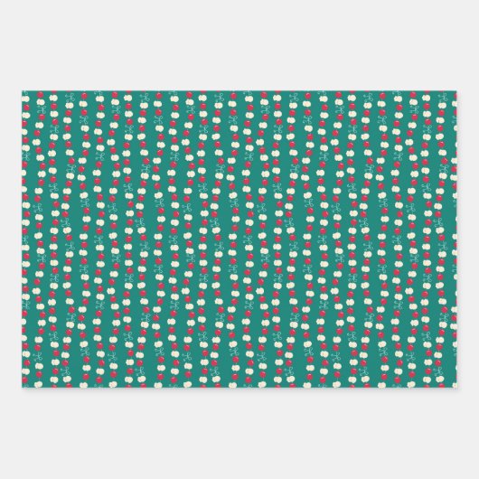 Retro Pop Weihnachts-Set 1 Geschenkpapier Set (Vorderseite 3)