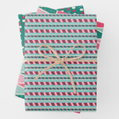 Retro Pop Weihnachts-Set 1 Geschenkpapier Set (Beispiel)