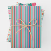 Retro Pop Weihnachts-Set 2 Geschenkpapier Set (Beispiel)