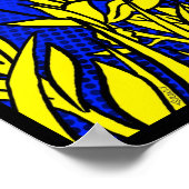 Retro PopArt Badger Poster (Ecke)