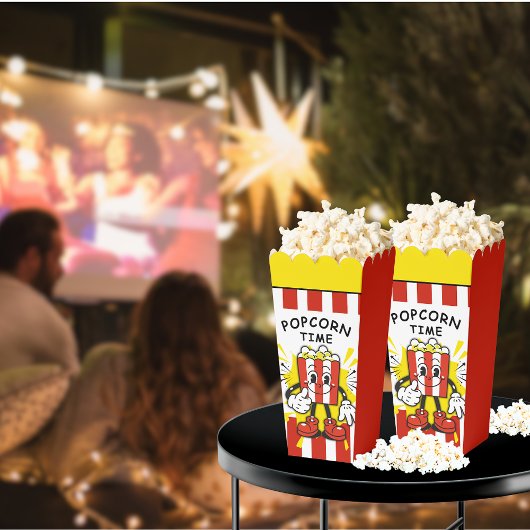 Retro-Popcorn-Design Geschenkschachtel