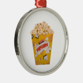 Retro Popcorn - Farbe Silbernes Ornament (Rechts)