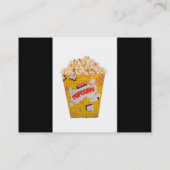 Retro Popcorn - Farbe Visitenkarte (Rückseite)