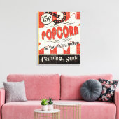 Retro Popcorn Leinwanddruck (Insitu (Wohnzimmer))