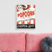 Retro Popcorn Leinwanddruck (Insitu (Wohnzimmer))