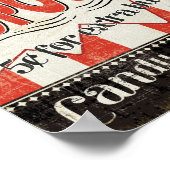 Retro Popcorn Poster (Ecke)