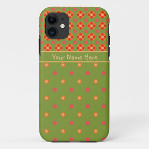 Retro Poppies und Polka Dots iPhone 5/5s Fall Case-Mate iPhone Hülle