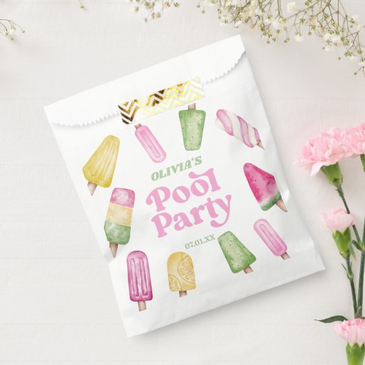 Retro Popsicle Birthday Pool Party Geschenktütchen (Versiegelt)