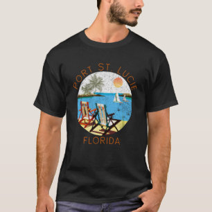 Retro Port St Lucie Souvenir Vintager Strand Vacat T-Shirt