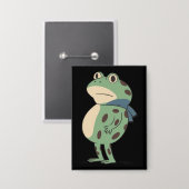 Retro Portland Frog Protest Anti Fascism Anti Ice Button (Vorderseite/Rückseite)