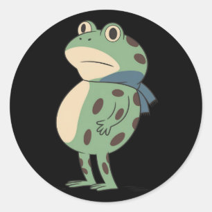 Retro Portland Frosch Protest Anti-Faschismus Anti Runder Aufkleber