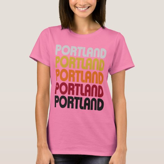 Retro Portland T - Shirt (Vorderseite)